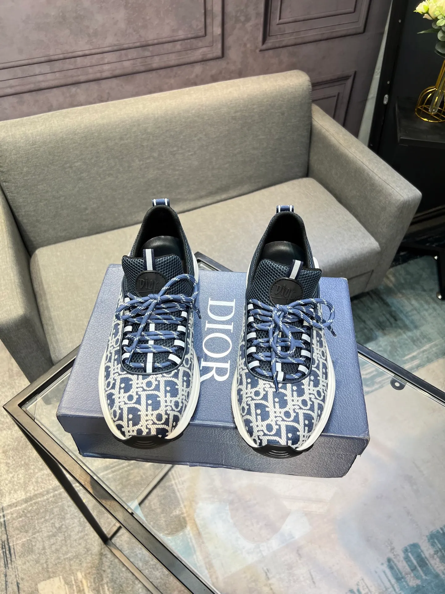 Men's shoes 💰400 [Dior] popular men's shoes, imported mesh splicing material, really inside. Original sole provided by the original factory, 38-45 (45 customized, non-refundable)